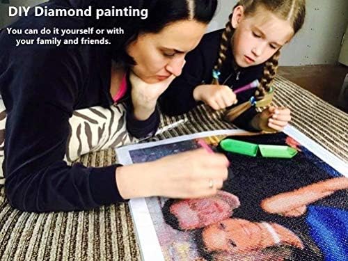 ערכת ציור יהלומים 5 ד 'עשה זאת בעצמך, ערכת אמנות יהלום 5 ד' מקדחה עגולה מלאה למבוגרים או לילדים, תמונות