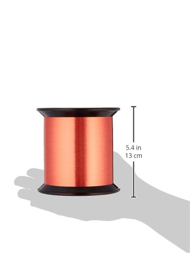 תעשיות רמינגטון חוט מגנט 43 שניות 43 אוג, חוט נחושת אמייל, קוטר 0.0024, אורך 330460', אדום