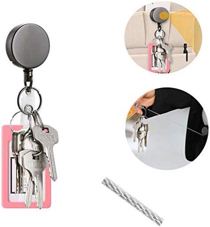 חוט חבל מפתח נשלף מחזיק מפתחות טלסקופי בית טקסטיל אחסון לעטוף בד אחסון תיק