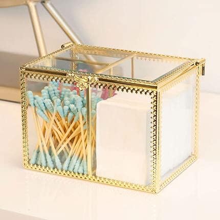 קופסת אחסון קוסמטית זכוכית שקופה קופסת קוסמטיקה קוסמטית עם שולחן עבודה אבק אבק אבק אבק עם מכסה עם מכסה סגנון