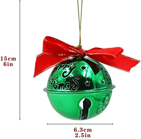 Lianyao חג המולד פעמון עץ קישוט עץ קוטר 6.3 סמ חג המולד קישוטי תלייה לעץ חג המולד עץ חג המולד ציוד קישוט לחג המולד,