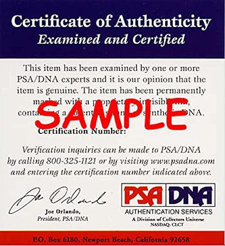 ג'וני ספסל PSA DNA COA חתום 8x10 חתימה של אדום צילום