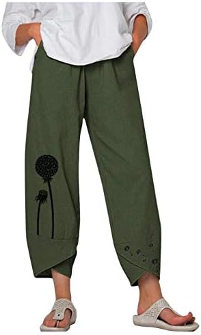 מכנסי יבול מקוריים רחבים של האנס, מכנסי טרי צרפתים קלים, 25 , 25