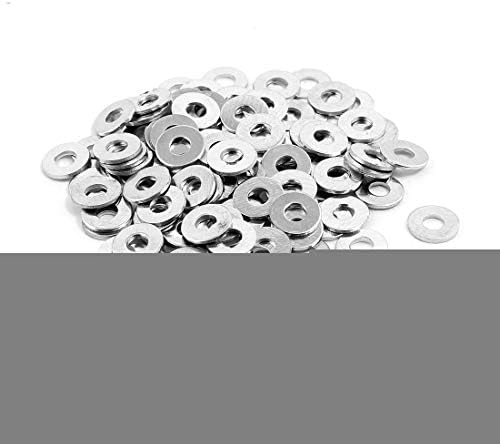 AEXIT 100 PCS 3X8MM AUDIO ווידאו אביזרי וידאו מפלדת אל חלד מכונת כביסה שטוחה SPACER SPACER רגיל למחברים