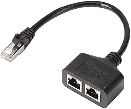 מחשב RJ45 1 עד 2 פליטר פיצול כבלים אתרנט רשת מאריך לאפשרות לחיבור פס רחב של משרד ביתי אטרקטיבי