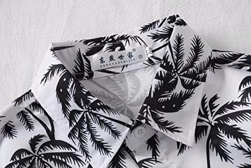 2023 חולצות פרחוניות בהוואי חדשות של גברים חדשים כפתור כותנה למטה חולצות חוף נופש טרופי עם חולצת