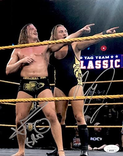 משקולות ברוזר מאט רידל ופיט דאן חתמו על WWE NXT 8X10 תמונה 1 JSA COA - תמונות UFC עם חתימה