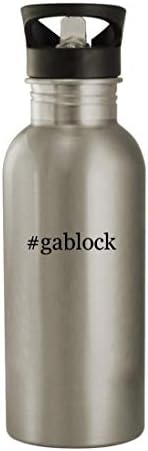 מתנות Knick Knack Gablock - בקבוק מים מפלדת אל חלד 20oz, כסף