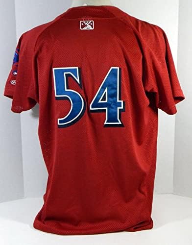 משחק Clearwater 54 משחק השתמש ב- Red Jersey XL DP13210 - משחק משומש גופיות MLB