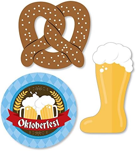 נקודה גדולה של אושר אוקטוברפסט-גזרות פסטיבל בירה גרמנית בצורת עשה זאת בעצמך-ספירת 24