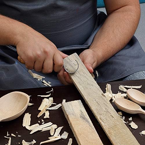עץ גילוף וו סכין. כף גילוף כלי עבור כפות, קערות, קוקסה וכוסות גילופי - ימני - בסיסי עקום סכין