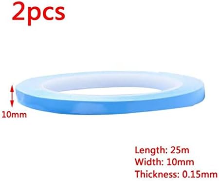 קלטת דבק חזק של מוליך תרמי דו צדדי, לרצועת LED של Chip PCB 2 גלולים 25 מטר/גליל