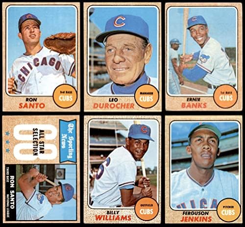 1968 Topps Chicago Cubs ליד צוות Set Chicago Cubs Ex+ Cubs