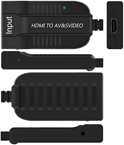 Hdsunwstd 1080p hdmi ל- AV/S מתאם וידאו זכר S-video, HDMI2AV+S CVB
