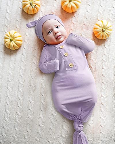 שמלת תינוק נולדת בן יומו, ישן תינוקות משיי סופר רך, שמלת שינה לתינוקות עם כפפות, קשת וכובע