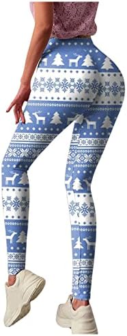 מותאם אישית נשים של חג המולד חותלות סנטה קלאוס איש שלג מסיבת חותלות סקיני מכנסיים עבור יוגה ריצה