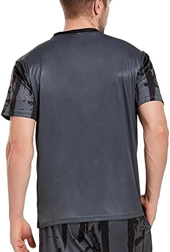 חולצות טריקו גרפיות של גברים של Cenconel לחות רו-שרוול קצר אימון אימון אתלטי ריצה חדר כושר