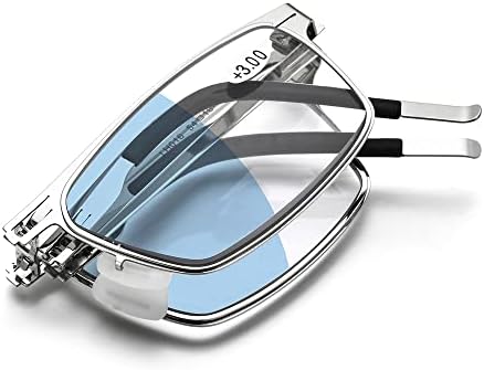 FONEX פוטו -כרומי כחול מתקפל משקפי קריאה גברים נשים ניידות אנטי כחול חוסם את המשקפיים LH016