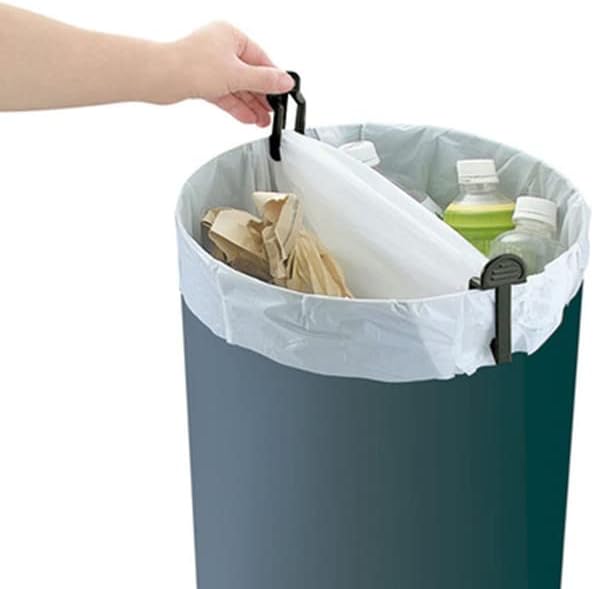 2 יחידות אשפה אשפה תיק פח אשפה פסולת סל יכול מחזיק קבוע קליפ אשפה תיק מהדק מארגן מטבח מדף בית מארגני