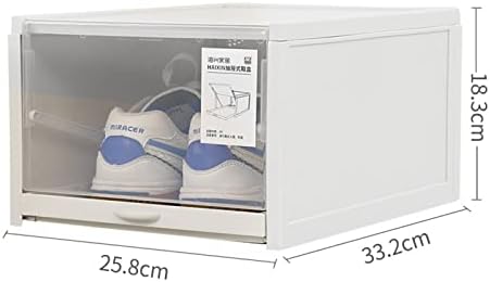 אחסון נעלי ספורט ברוויקס, 6 אריזות קופסת אחסון נעליים הניתנות לערימה, ארון אחסון נעליים, אחסון