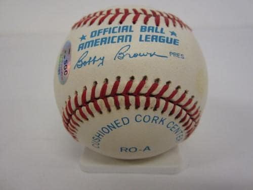ג'ורג 'קל בוסטון רד סוקס חתום על ליגה אמריקאית רשמית בייסבול SGC COA - קלפי חתימה של בייסבול בלוח חתימה