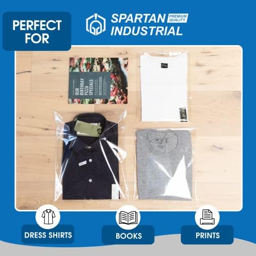 Spartan Industrial - 11 x 14 Crystal Sleee Resable ניתן לשקיות פוליפרופילן לאריזה, בגדים וחולצות