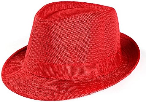 גנגסטר כובע חוף סאן פדורה פנמה קש, כובע ג'אז כובע כובעים טרילבי כובע סונה כובע צבע אחיד גברים נשים הגנה על