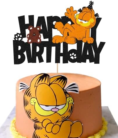 חמוד חתול עוגת טופר קיטי חתול שמח יום הולדת עוגת קישוטי קריקטורה אנימה חתול נושאים יום הולדת ספקי