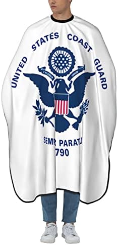 כף תספורת מקצועית של ברבר קייפ, שכמלת סלון, משמר החופים האמריקני דגל ראחי קייפ גדול עם צוואר אלסטי