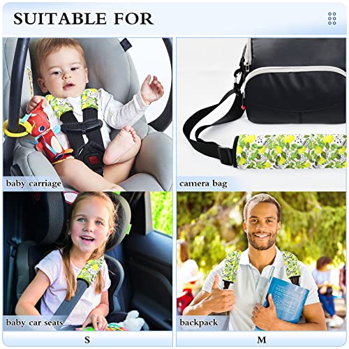פירות לימון כיסויי רצועת מושב לרכב לילדים לתינוק 2 יח 'רצועות מושב רכב רפידות כרית כרית כרית כרית מגן רצועת מושב