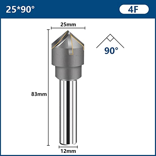 Chamfer עם קרביד מתחם 16-40 ממ 60/90 מעלות כלי מתכת משמרת 1 יחידות 1 יחידות