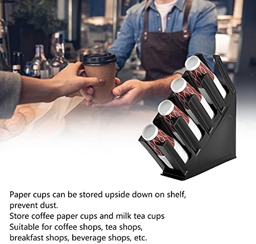 מחזיק כוס שחור מעולה טכנולוגיה ארוחת בוקר חנויות קפה חלב תה כוס אחסון מתלה עבור השיש