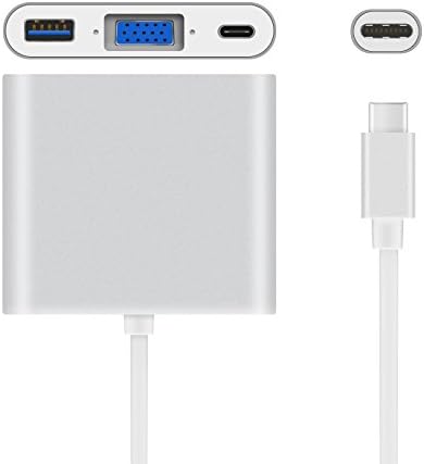 ממיר מתאם רכזת Multiport Hub USB 3.1 סוג C ל- VGA USB 3.0 USB-C