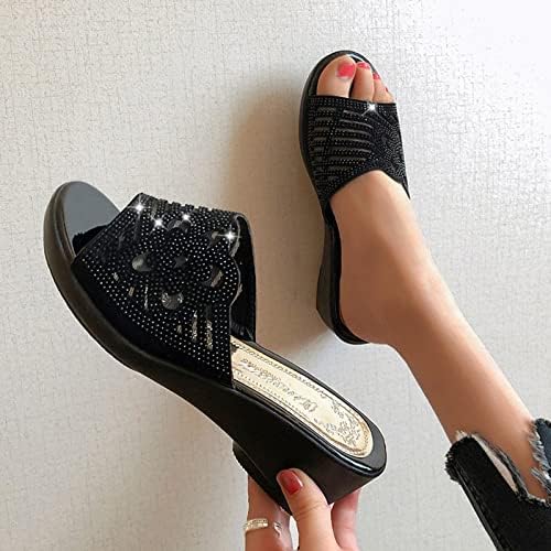 נעליים שטוחות לנשים נעליים מזדמנות לנשים אופנה באמצע הקיץ סנדלים עבים עקבים מזדמנים רנניסטון בוהן הנעליים מזדמנים