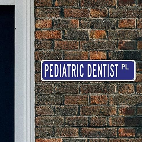 רופא שיניים לילדים מתנה קיר עיצוב קיר שלט מתכת מקצוע מקצוען רופא שיניים עיצוב ארט קיר קיר עיצוב