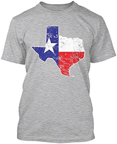 מפת דגל מדינת טקסס - חולצת טריקו לגברים בארהב