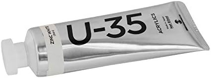 U-35 אקריליק צבע אקרילי, לבן אבץ, 2.0 fl oz, סט של 3 סט צבע זהה