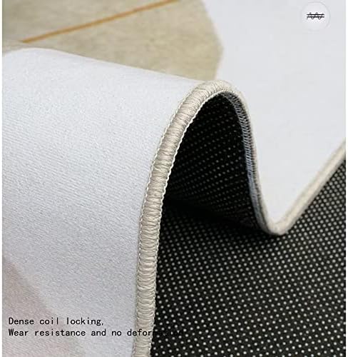 לנשימה אפור צהוב משולש גיאומטרי דפוס מודפס רך מלבן עושה רחיץ שטיחים לסלון 50 על 80 סמ
