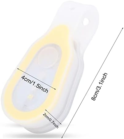 קליפ LED פנס, LED מגנטי לבטחון לילה בטוח ידיים ניידות בחינם סיליקון ביגוד קליפ מנורת חירום לריצה
