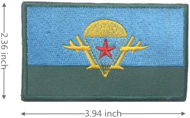 MCCMSY 6 חלקים טלאים רקומים חייל רוסי טלאי מורל טקטי טקסי סמל צבאי טלאי אטב וו טלאי לולאה