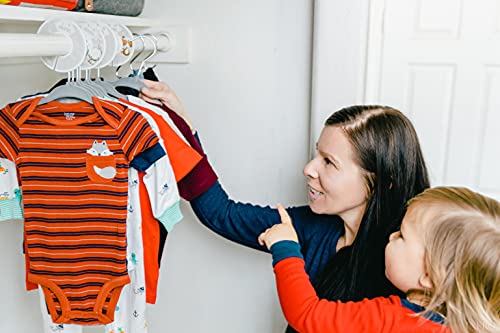 מחיצות בגודל ארון לתינוקות לבגדים-סט של 12 מארגן בגדי תינוקות עם ווים של 6 שניות-מחיצות חודשיות קולבי