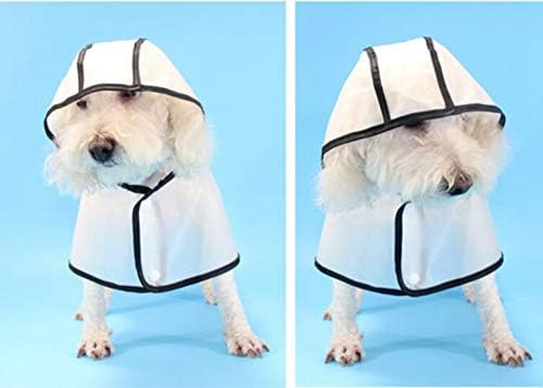 N / a כלב מגן על בגדי חיות מחמד כלבים מחליקים יותר עם מים עם ברדס עמיד במעילי גשם חיצוניים לכלבים