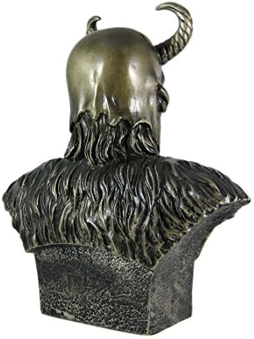 PTC 11 אינץ 'לוקי משוריין אלוהים עם קרניים ראש ופסל פסל חזה