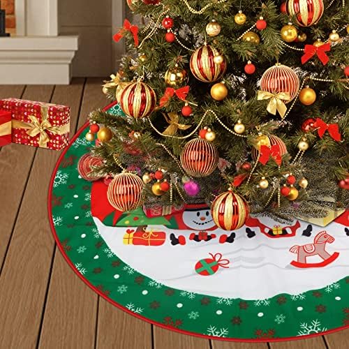 חצאית עץ חג המולד 36 אינץ 'לקישוטים לחג המולד, ציוד לקישוט הבית לשנה החדשה