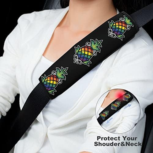 קשת אננס רכב מכונית חגורת בטיחות כיסוי רפידות חגורת בטיחות חמודות רפידות מושב נוחות כריות כתף