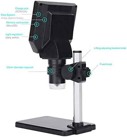 אלקטרוני מיקרוסקופ 1-1000 פעמים דיגיטלי הלחמה וידאו מיקרוסקופים 4.3 מגדלת מצלמה מתכת סטנד זכוכית