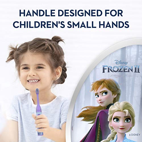 מברשת שיניים חשמלית המופעלת באמצעות סוללה לילדים אוראלית-ב הכוללת את דיסני מלחמת הכוכבים וקפואה עם זיפים