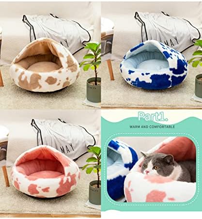 עצמי התחממות חתול מיטת-אולטרה רך קטיפה חתול אוהל-סופגנייה מחצלת כרית מיטת בית 1 עבור כלב חתול מחמד בית אספקת