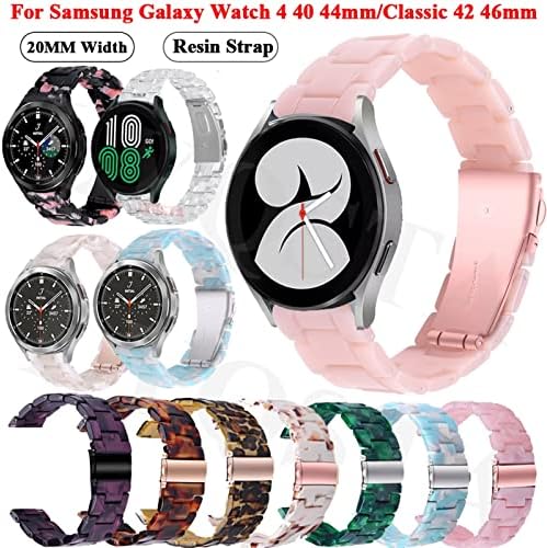 רצועת שרף מקורית של DJDLFA עבור Samsung Galaxy Watch 4 קלאסית 46 42 ממ רצועת כף היד גלקסי שעון 4 44 40 ממ צמיד