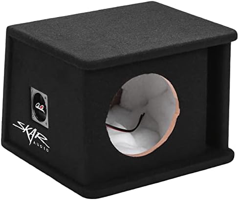 Skar Audio SK3X12V משולש 12 מארז סאב וופר אוניברסלי בכושר אוניברסלי עם עיצוב ירי אחורי זוויתי